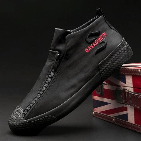 Men's Winter Casual Shoes With Zipper | ZORKET