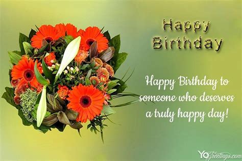 Happy Birthday Greeting Wishes Card Images With Flowers