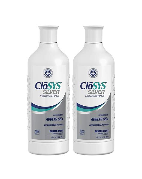 Closys Silver Fluoride Mouthwash Gentle Mint For Adults 55 Alcohol