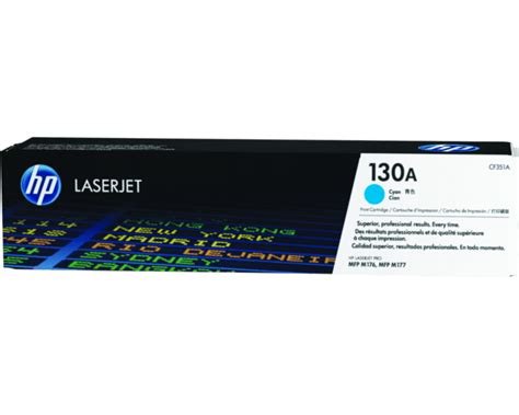 HP 130A Cyan Original LaserJet Toner Cartridge CF351A Shop HP