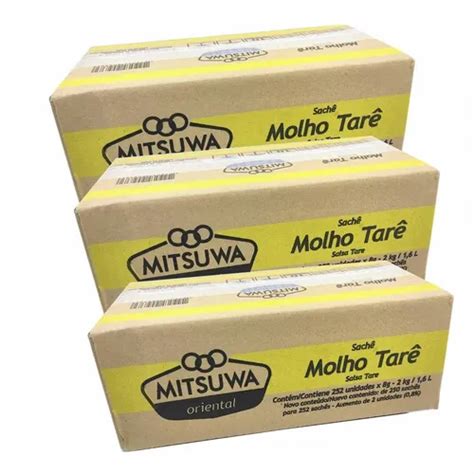 750 Molhos Tare Sachê Mitsuwa Para Hot Roll 3cx Frete grátis