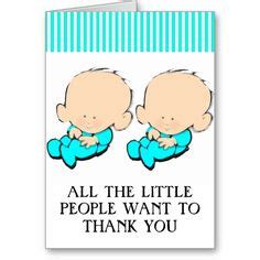 Baby Twins Thank You Cards