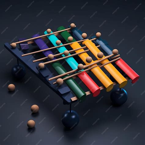 Premium Ai Image Cartoon Xylophone 3d