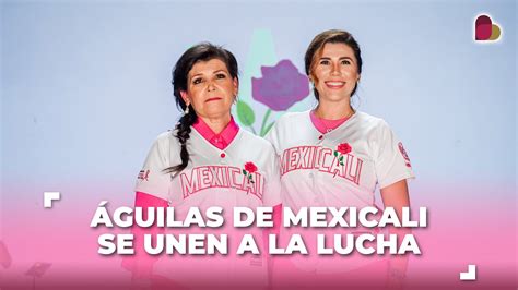 LAS ÁGUILAS DE MEXICALI SE VISTEN DE ROSA Presentación de Casacas