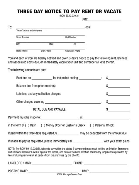 3 Day Notice To Vacate Edit And Share Airslate Signnow