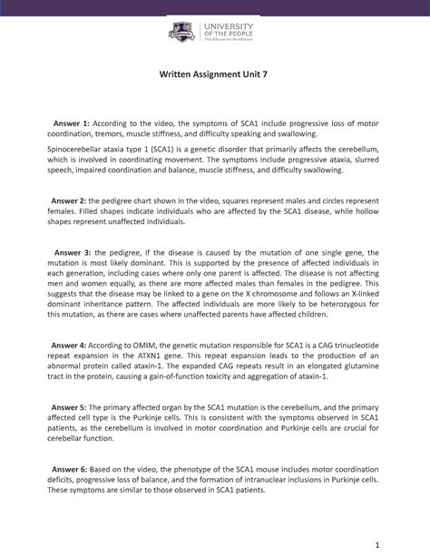 Written Assignment Unit Bio For Health Science Written Assignment