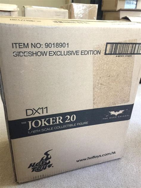 Hot Toys Dx The Dark Knight Joker Sideshow Exclusive Sealed Brown Box