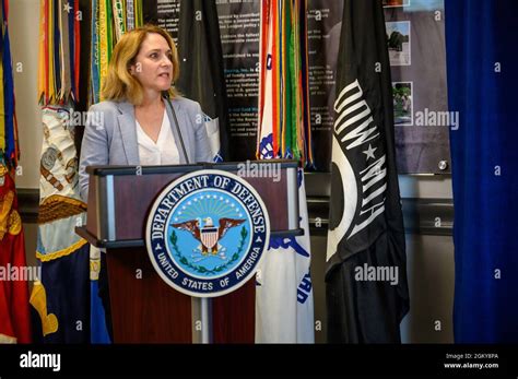 Deputy Secretary of Defense Dr. Kathleen H. Hicks speaks at the ...