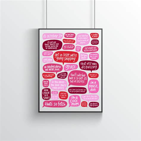 Mean Girls Quotes Poster - Etsy