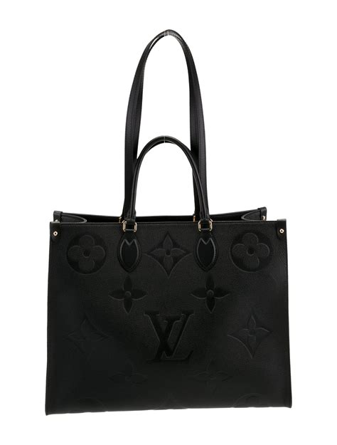 Louis Vuitton Giant Monogram Empreinte Onthego Gm Black Totes Handbags Lou882131 The Realreal