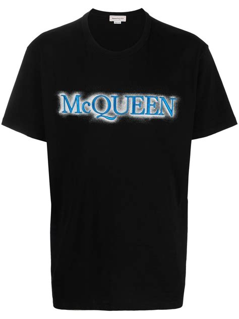 Alexander Mcqueen Logo Print T Shirt Farfetch