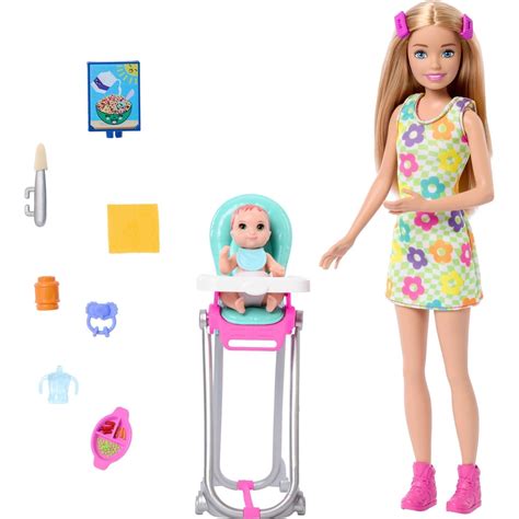 Barbie Skipper Doll & Playset with Accessories, Babysitting Set Themed