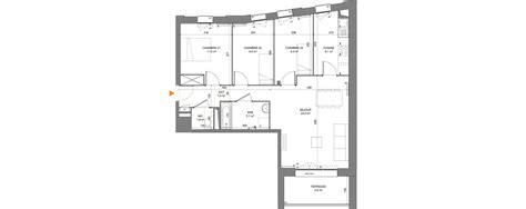 Plan Appartement T4 De 77 10 M² Neuf Résidence « Nymphea à Pantin