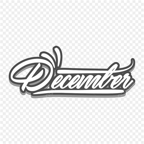 December Lettering Vector Hd Png Images Lettering Mini Neglish