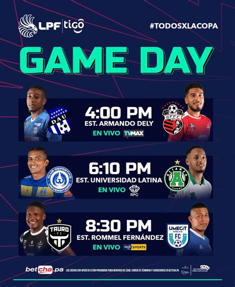 LPF On Twitter GAME DAY Estos Son Los Partidos Que Tendremos Hoy