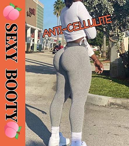 Scrunch Leggings SLIMBELLE Women High Waist Ruched Butt Lifting Yoga