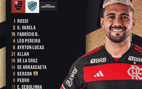 Flamengo divulga escalação para jogo contra o Bolívar Arrascaeta em