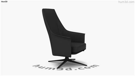 360 View Of Poliform Stanford Lounge Armchair 3D Model 3DModels Store