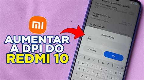 Como Aumentar A Dpi Do Redmi Da Xiaomi Youtube