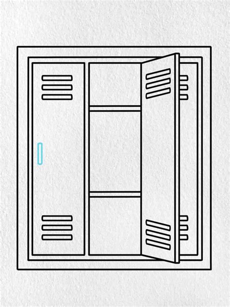 How to Draw a Locker - HelloArtsy