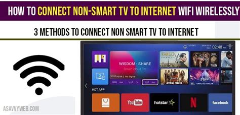 How To Connect Non Smart Tv To Internet WIFI Wirelessly A Savvy Web