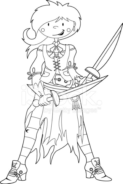 Sexy Pirate Women Coloring Pages