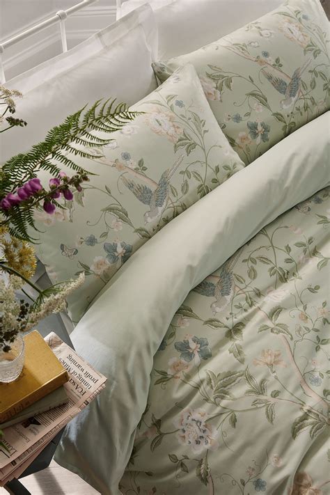 Buy Laura Ashley Eau De Nil Green Summer Palace Duvet Cover And Pillowcase Set From The Next Uk