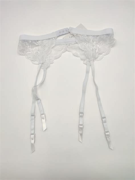 Csipkés fehér harisnyatartó S M L XL Lemila Lingerie HappyTights