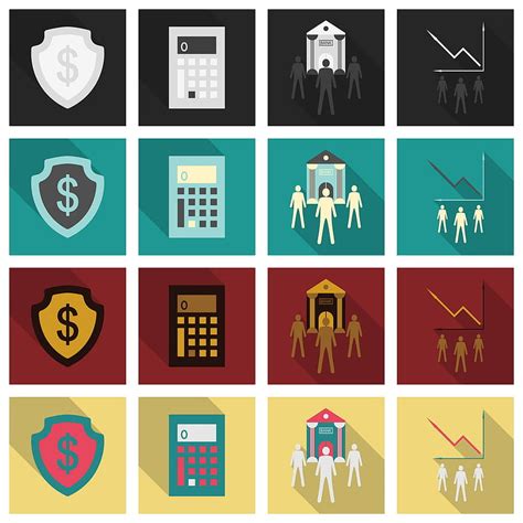 Set Of Business Simple Icons Economic Concept In Vector Eps Ai Uidownload