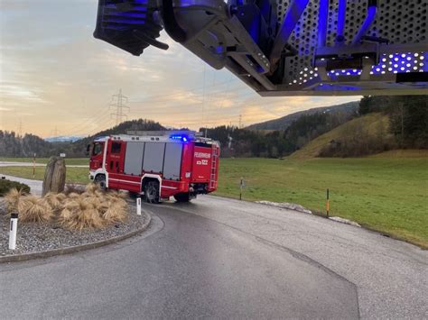 Rauchentwicklung Im Freien Freiwillige Feuerwehr Axams