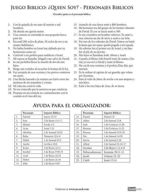 PDF Quien Soy Personajes Biblicos DOKUMEN TIPS