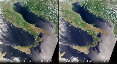 ESA - Sentinel-3 flies tandem