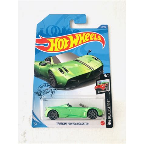 Jual Hot Wheels Hotwheels 17 Pagani Huayra Roadster Hijau Lot P 2020