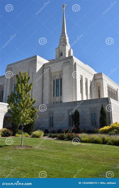 Ogden Utah Temple stock photo. Image of lake, united - 105498074