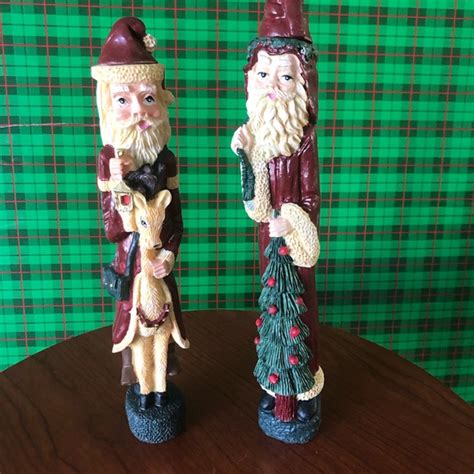 Holiday Vintage Santa Claus Candle Holders Poshmark