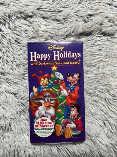 New And Sealed Disneys Happy Holidays W Darkwing Duck And Goofy Vhs