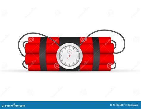 Explosion Countdown. Tnt Time Bomb . Timebomb with Clock Stock Vector ...