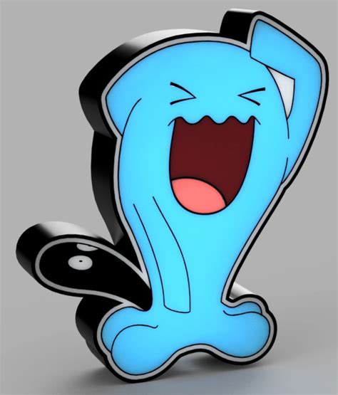 Pokemon 0202 Wobbuffet Led Lamp By Beetee 3d Makerworld