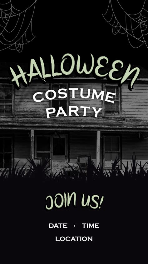 Haunted Halloween Party Facebook story | BrandCrowd Facebook story Maker