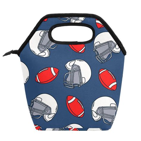 Ownta Sport Rugby Helmet Pattern Meal Bag Lightweight Large Capacity