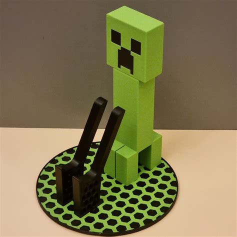 Datei Stl Minecraft Creeper Xbox Contoller Stand Halter・modell Für 3d Druck Zum Herunterladen・cults