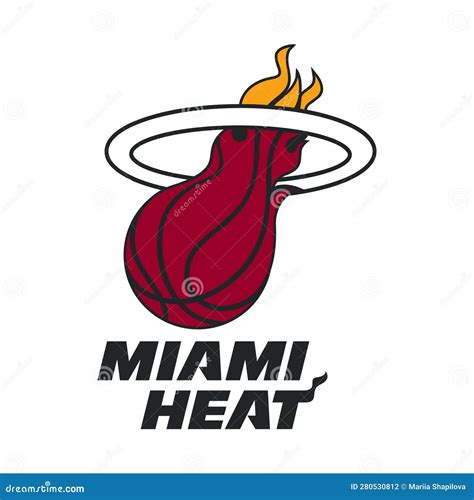 Miami Heat logo editorial photography. Illustration of goal - 280530812