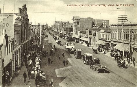 Postcard 14065 Csco Ltd Jasper Avenue Edmonton Labor Dar Parade