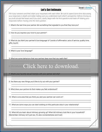 Free Relationship Worksheets For Couples Lovetoknow