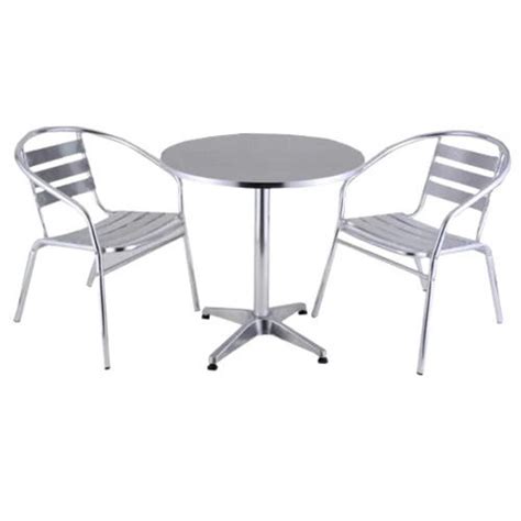 Polished Finish Corrosion Resistance Table And Two Seater Outdoor