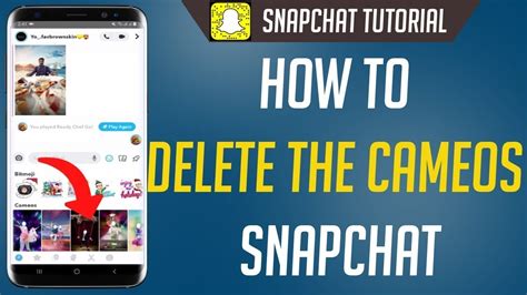 How To Delete Cameos In Snapchat How To Remove Cameos On Snapchat