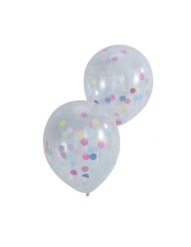 Ballons Transparents Avec Confettis De Couleur Les Bambetises