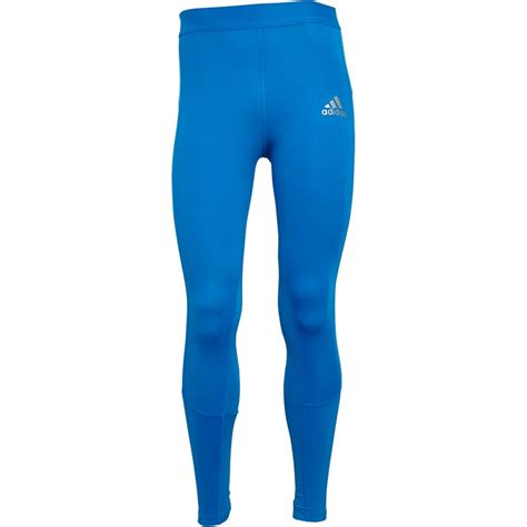 Buy Adidas Mens Techfit Compression Long Tights Blue Rush