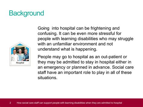 Social care staff. hospital admissions | PPTX