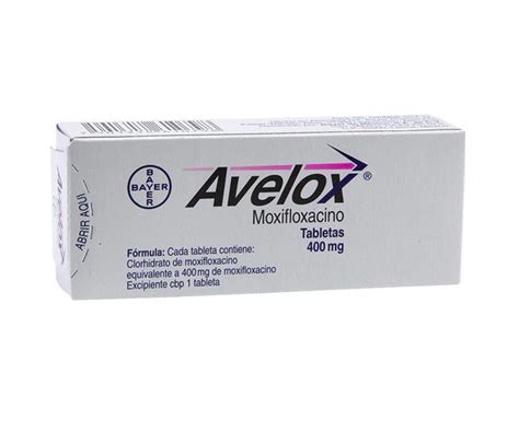 Avelox 400mg Tabletas El Farmaceutico